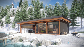 szaunaház modern stílusban