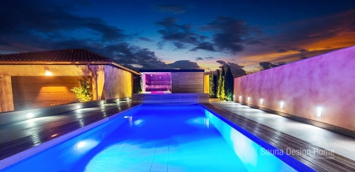 Szauna naplementében Szauna naplementében