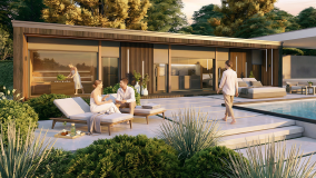 wellness pihenőház kertkapcsolattal