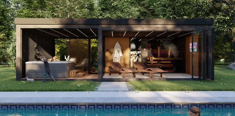 Prémium, egyedi wellness-szaunaház