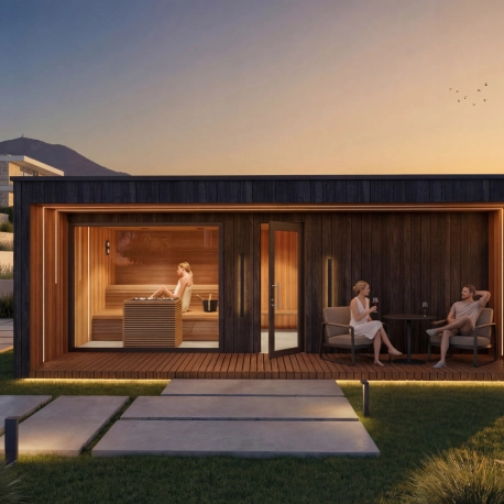 Joy család, Négy évszakos prémium wellness ház szaunával