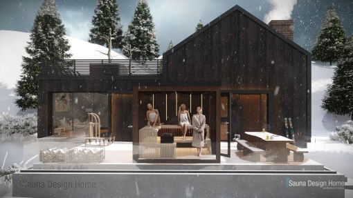 Kültéri finn design szauna - Fusion