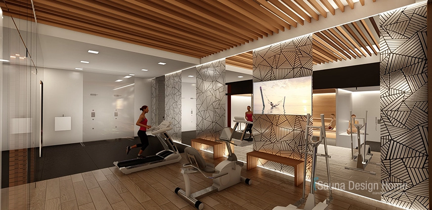 Beltéri dizájn szauna wellness